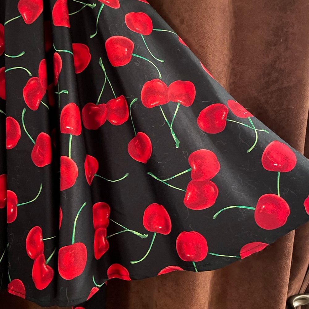 Cherry Dress in Black
